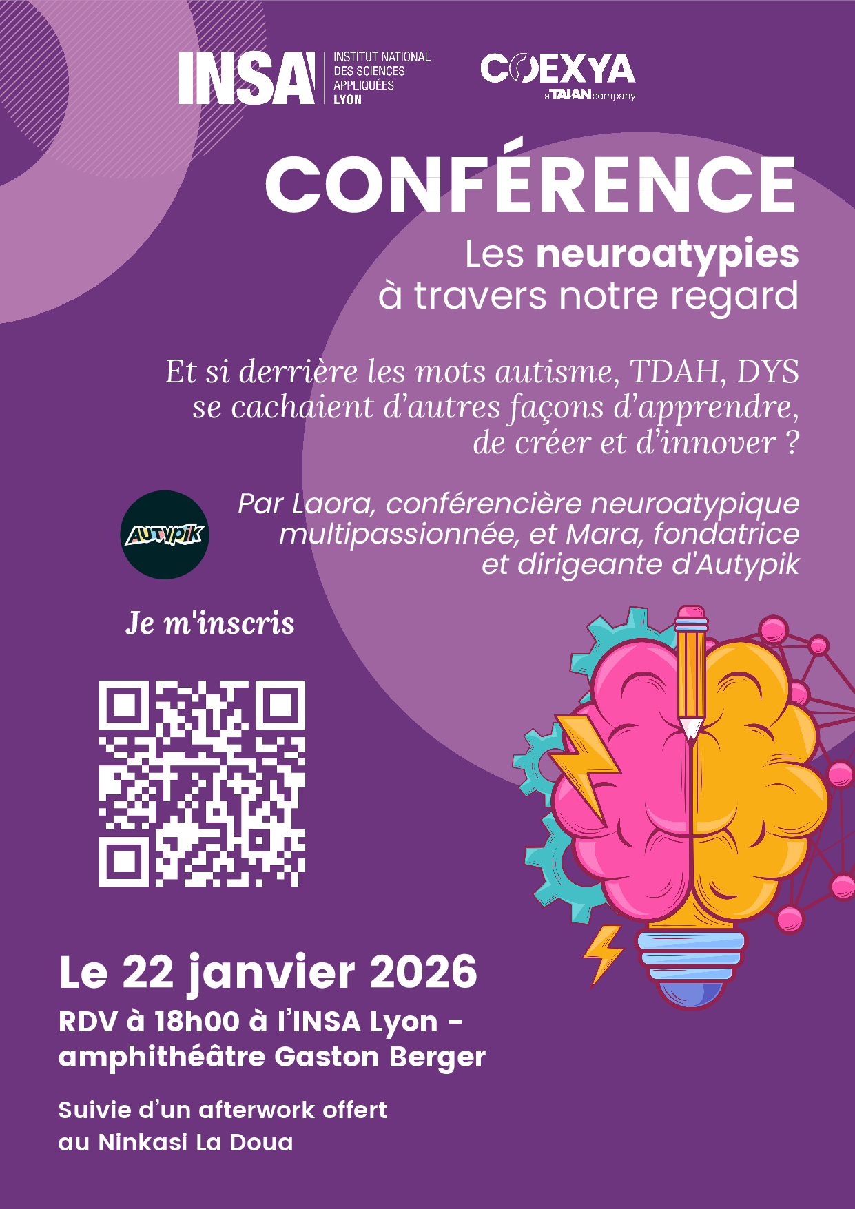 Conférence Les neuroatypies à travers notre regard