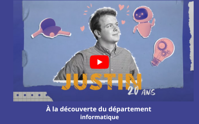 À la découverte du département informatique par Justin